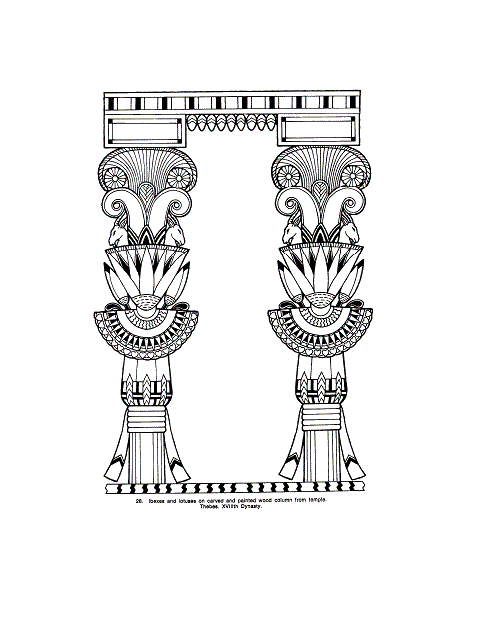 Plansa de colorat cu Istorie Egipt 41